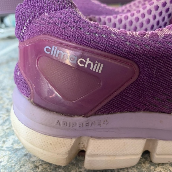 Ladies Purple Adidas Climachill Running Shoes Size 7.5 - Picture 10 of 11